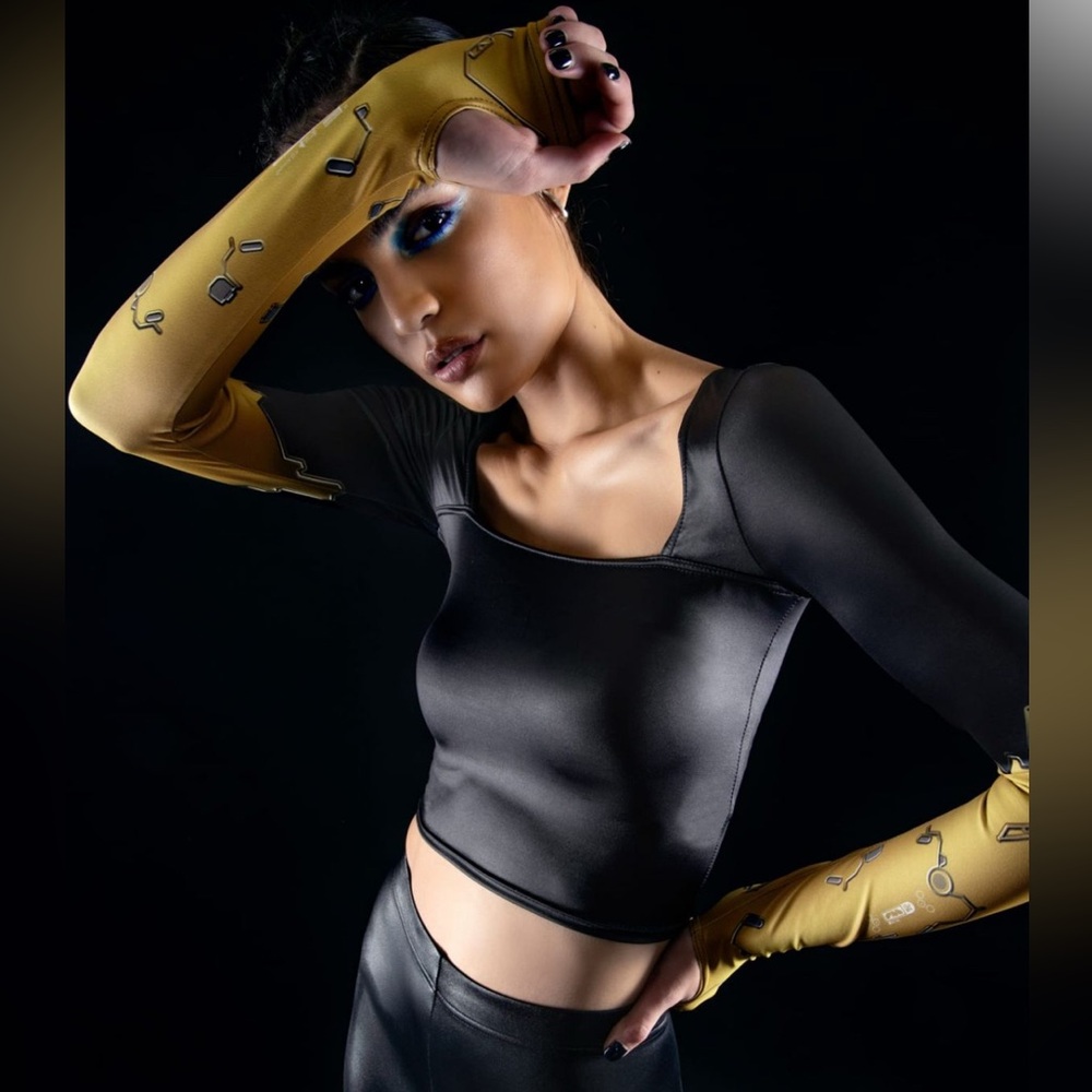 RARE Blackmilk Cyberpunk 2077 Crop Top